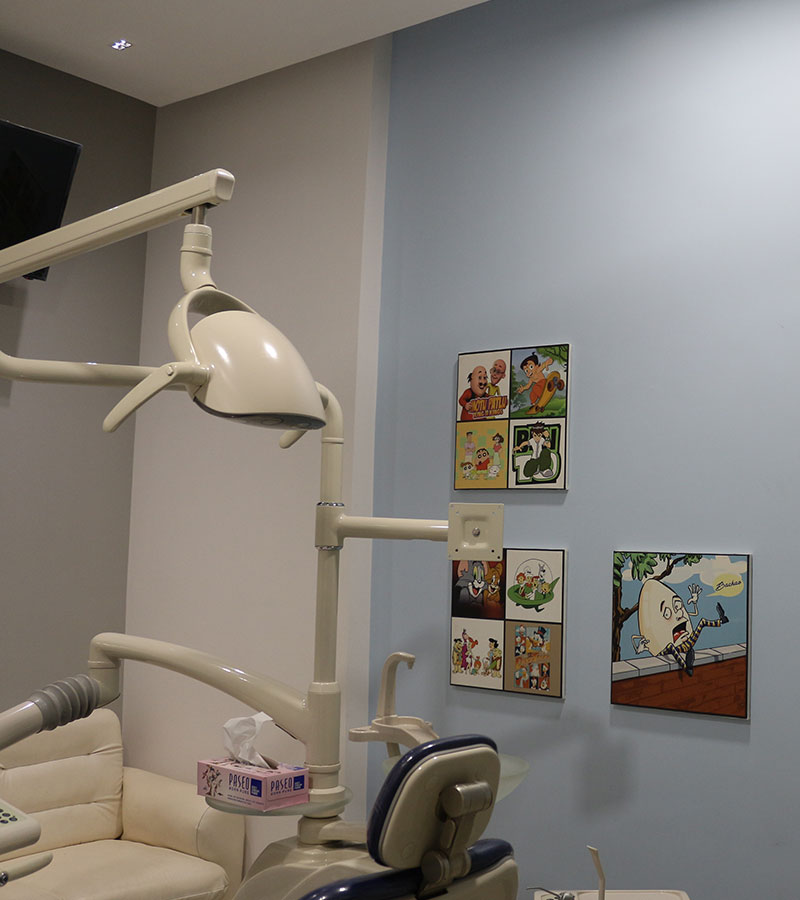 Cartoon-friendly treatment room